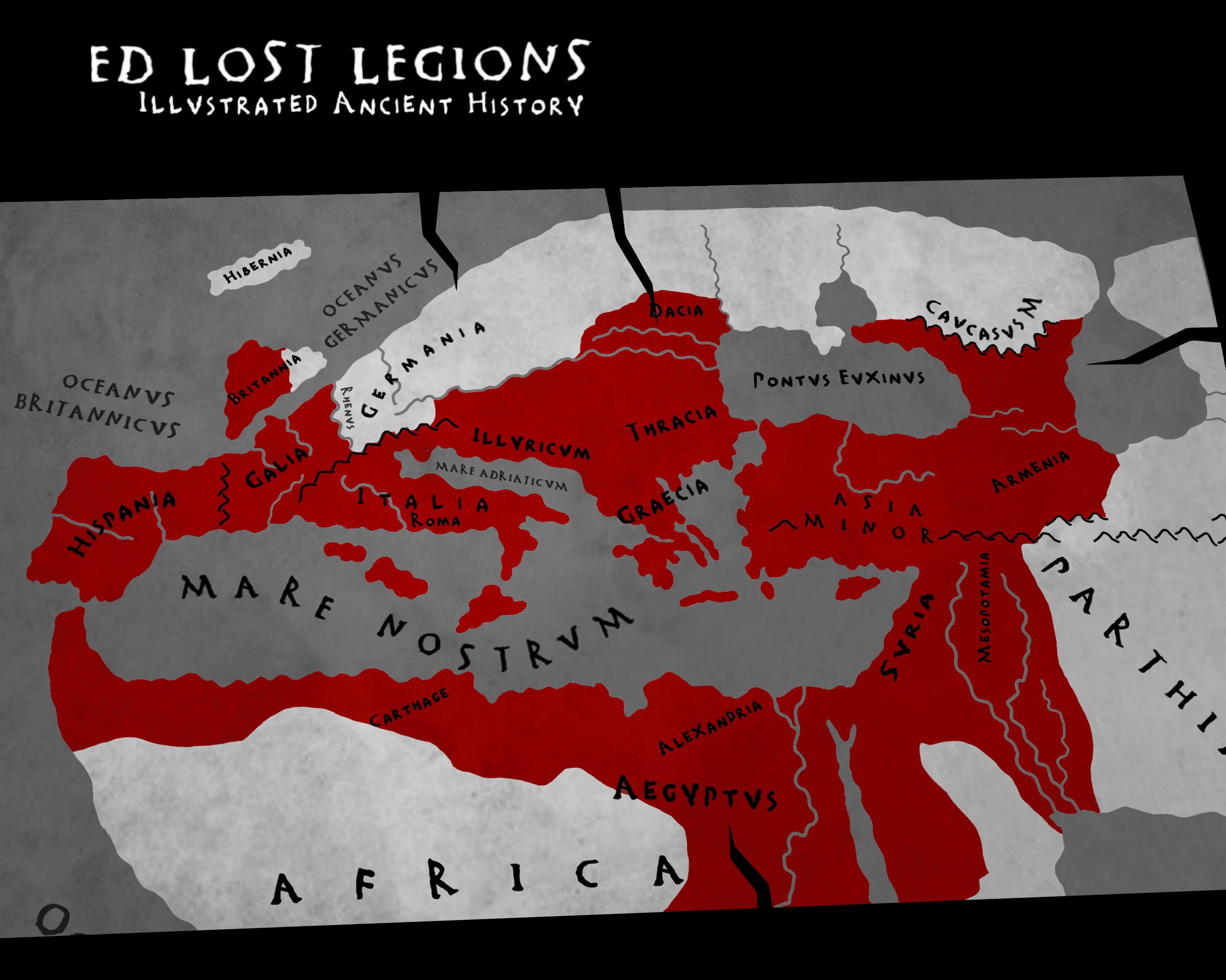 Ed Lost Legions ancient world map